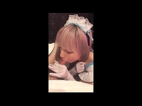 ❤️ Japanse Idool [mayuka], Frans dienstmeisje kostuum, deel 1, pijpen en aftrekken met lotion ️  Sex at us